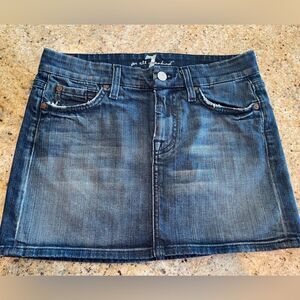 7s For All Mankind Jean skirt